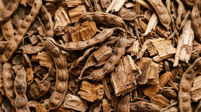 Toasted mesquite bark