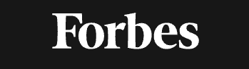 Forbes logo on a black background